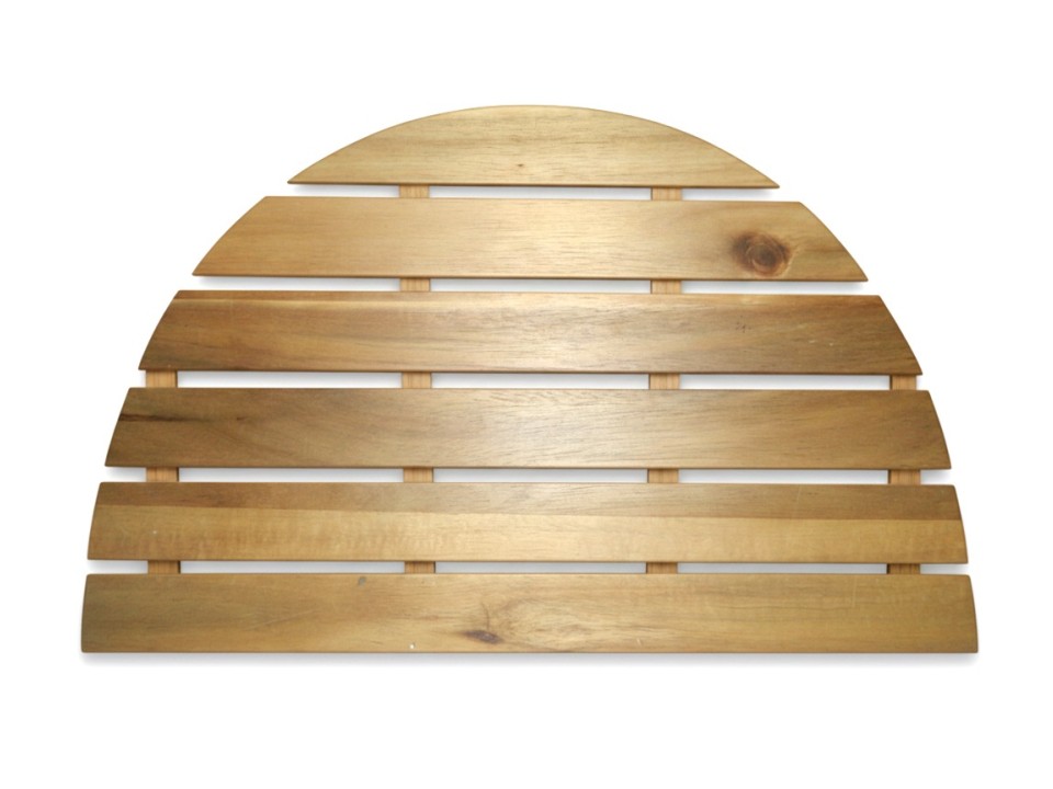 Premium Acacia Wood Bath Mat - Anti-Slip Spa Shower Mat